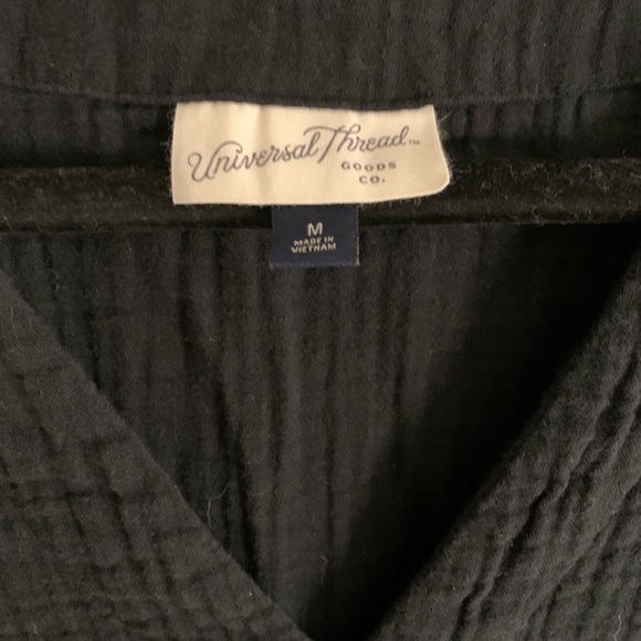 UNIVERSAL THREAD Black Babydoll Dress - Size Medium - Picture 5 of 5